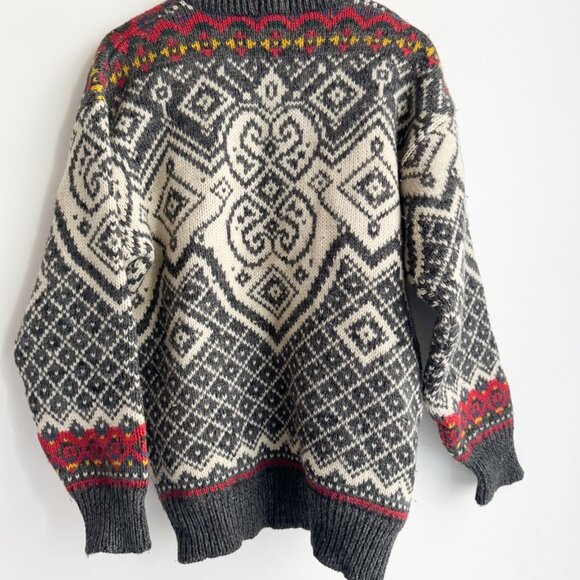 Vintage Boston Traders Nordic Style Wool Pullover Sweater M - Picture 6 of 9